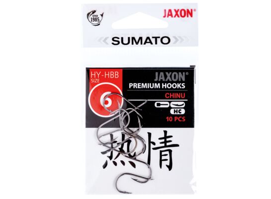Haczyki SUMATO CHINU czarny z połyskiem nsb r. 6 HY-HBB06