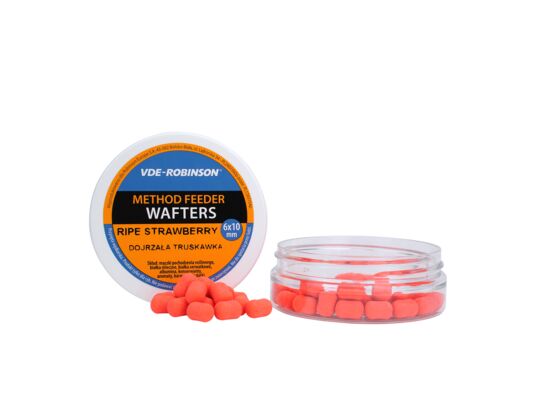 Przynęta VDE-Robinson Wafters 6x10 mm Dojrzała Truskawka 15 g