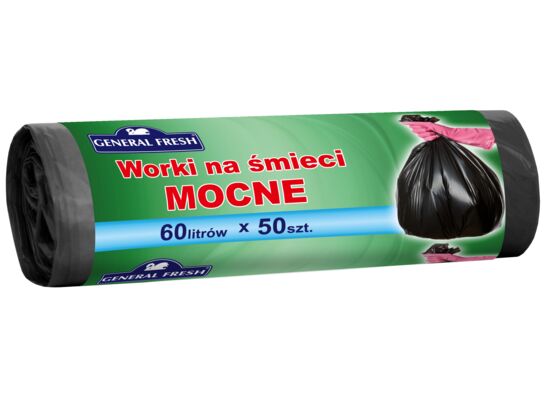 Worki na śmieci 60 l czarne General Fresh