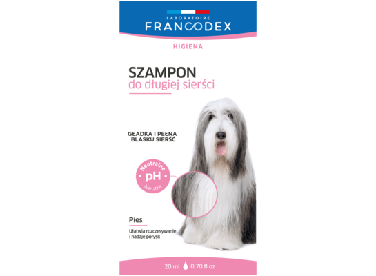 Szampon dla psów do długiej sierści saszetka 20 ml FRANCODEX
