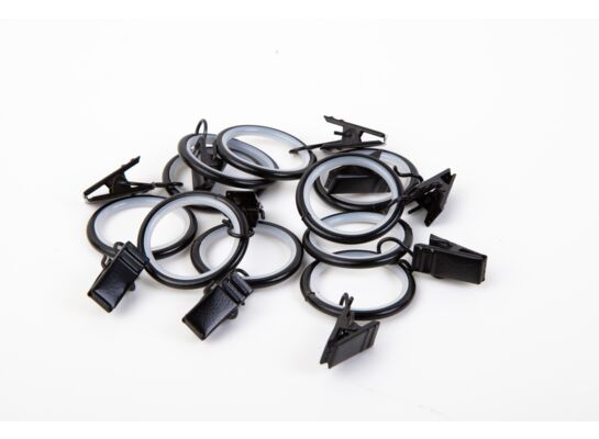 Fusion kółko cich+żabka czarny 10szt SP