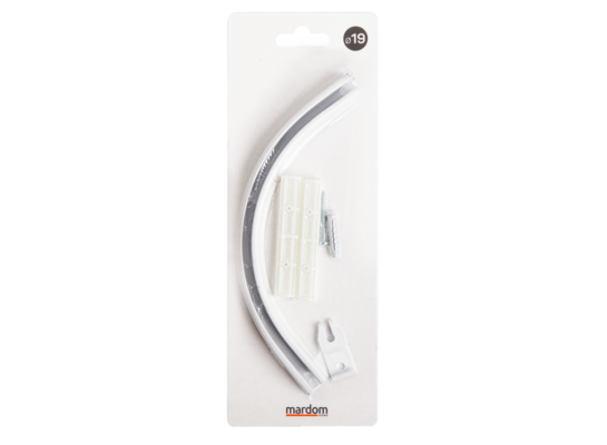 Szyna MODUO łuk 90 st. biały 1 szt. SP