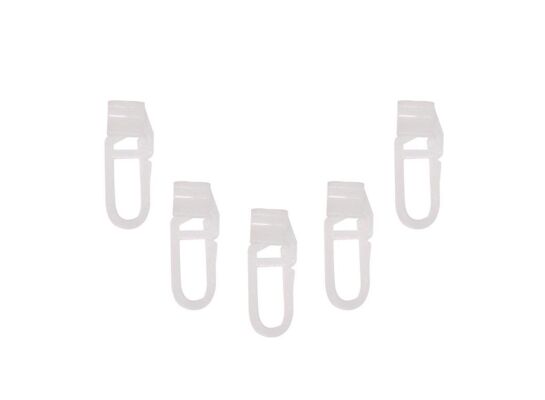 Agrafka ze ślizgiem 10 szt. biała SP