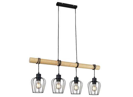 Lampa wisząca Fabian czarna E27