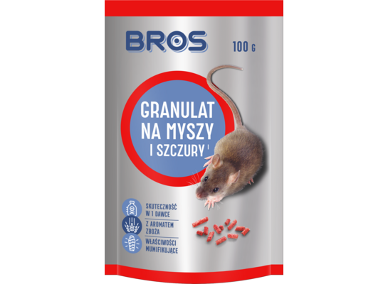 Granulat na myszy i szczury 100 g Bros