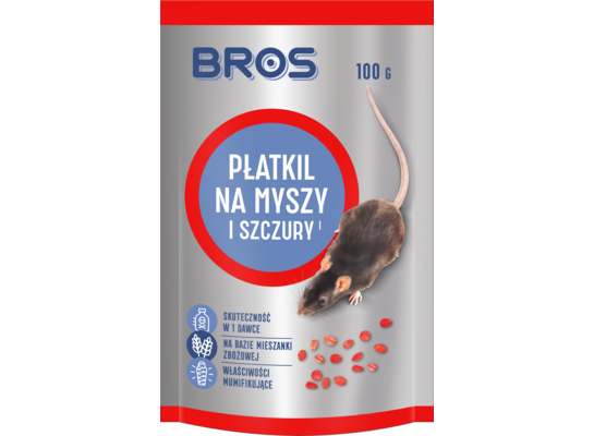 Płatkil na myszy i szczury 100 g - doypack Bros
