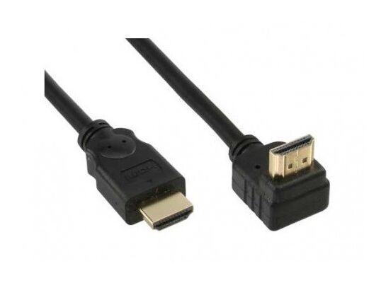 Kabel HDMI - HDMI kątowo-prosty 1,5 m LB0052