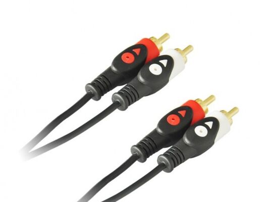 Kabel 1,5 m 2xRCA wtyk - 2xRCA wtyk LB0019 LIBOX