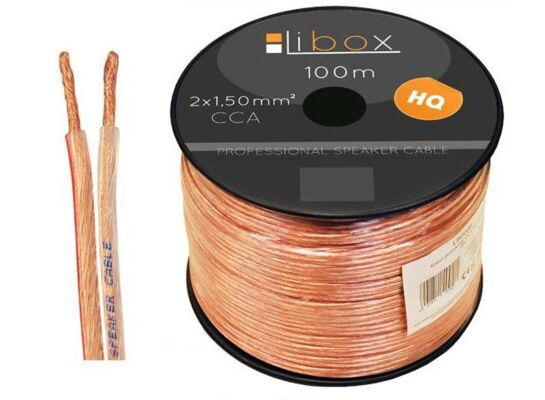 Kabel głośnikowy CCA 2x1,50 LB0008 LIBOX
