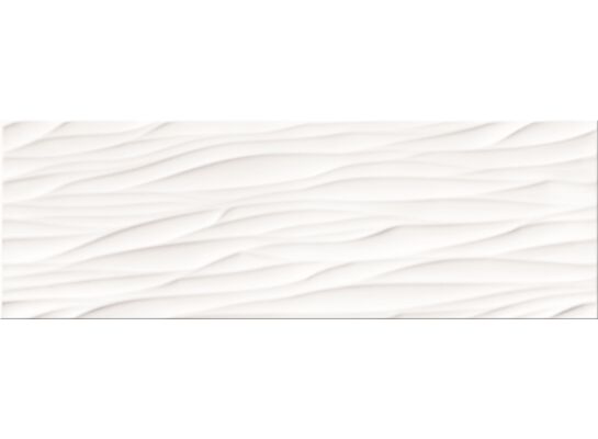 Płytka ścienna Structure Pattern white wave structure 25 x 75 cm g1 Opoczno