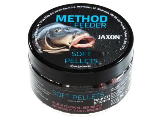 Soft pellet METHOD FEEDER HALIBUT CZERWONY 50 g FM-KC11