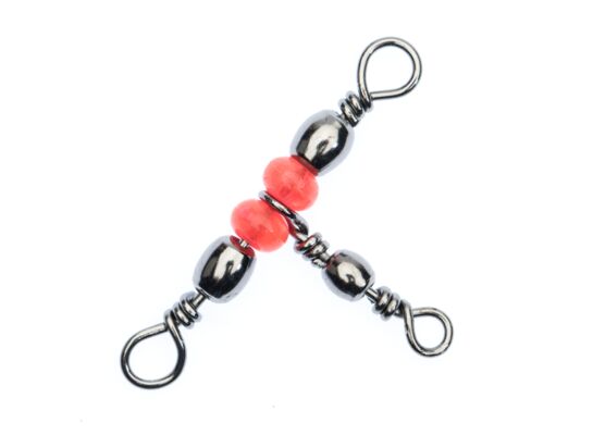 Krętlik baryłkowy potrójny z koralikami 12 AJ-KR17012C