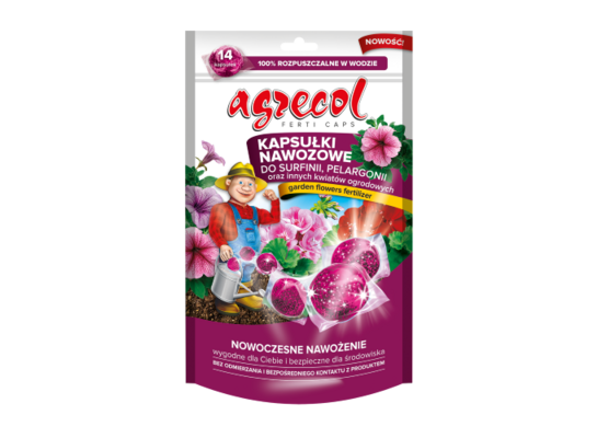 Ferticaps kapsułki nawozowe pelargonia, surfinia 14 sztuk Agrecol