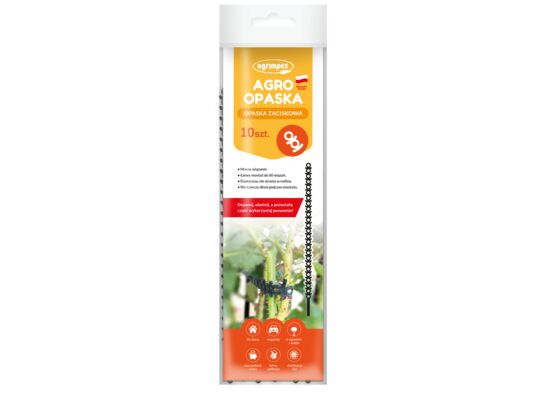 Agro opaska czarna 10 sztuk