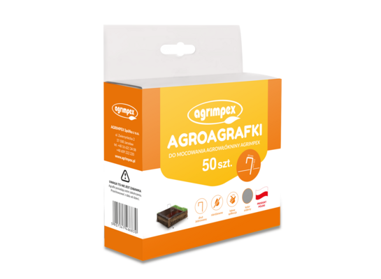 Agro-agrafka 50 sztuk srebrna