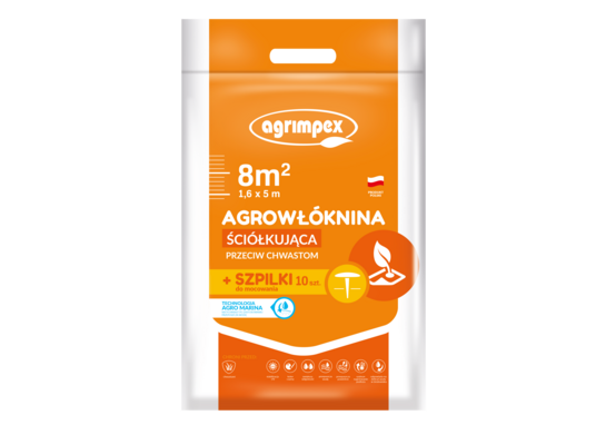 Agrowłóknina Hobby ściółkująca Agro-Marina 50g +10 Szpilek 1,6 x 5 m
