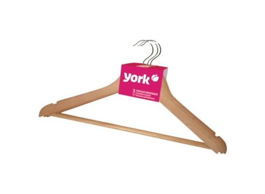 Wieszak drewniany 3 sztuki