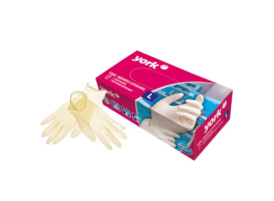 Rękawice lateksowe L 100 sztuk