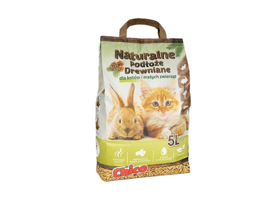Podściółka drewniana CHICO    5l opakowanie papier