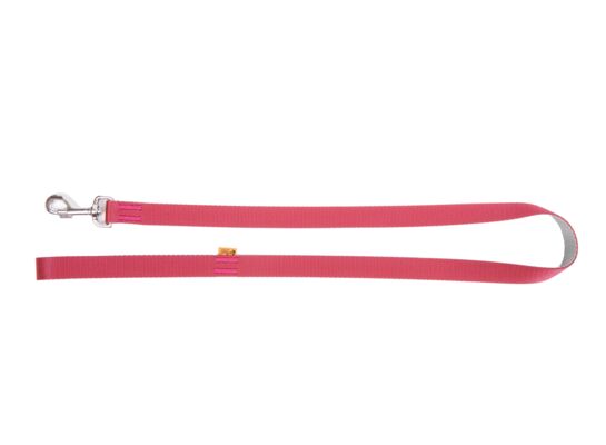 Smycz pojedyncza Twilight Silver bordowo-szary z taśmy polipropylenowej 1 x 130 cm