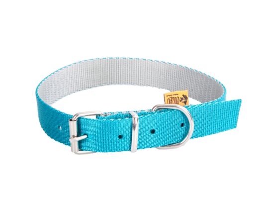 Obroża Twilight Silver z taśmy polipropylenowej pojedyncza morsko-szary 2,5 x 50 cm