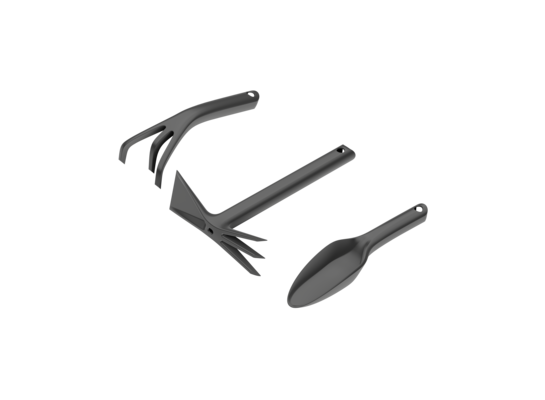 Zestaw narzędzi BASIC łopatka, kultywator, motyczka Cellfast