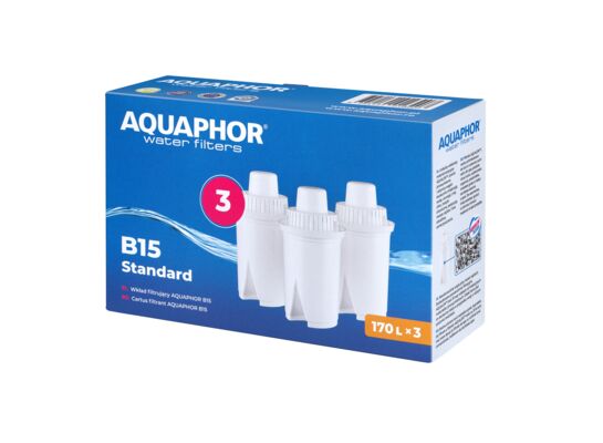 Wkład filtrujący B15 Standard 3 sztuki Aquaphor
