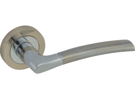 Klamka AMB MEDEA okr szyld nikiel/chrom