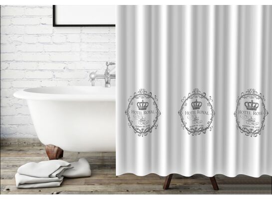 Zasłona prysznicowa DELUXE 180 x 180 cm biały
