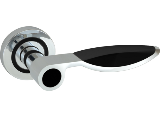 Klamka WIKI okr sz chrom/czarna