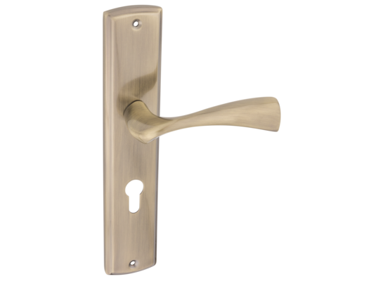 Klamka IMP BLANKA 72 WKL mosiądz/patyna aluminium