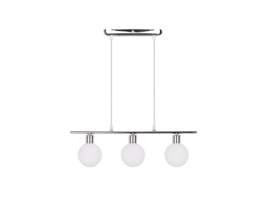 Lampa wisząca ODEN chromowy 3x40 W G9 klosz biały