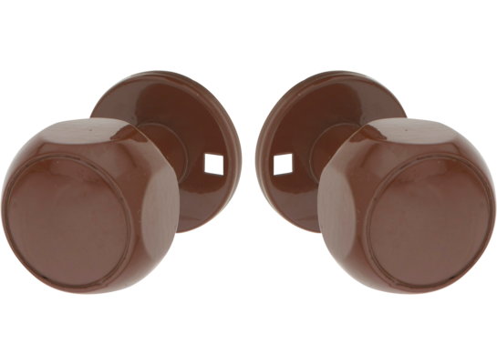 Gałka drzwiowa obrotowa WISB aluminiowa brązowa