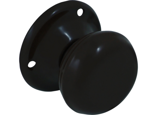 Gałka drzwiowa stała czarna OR