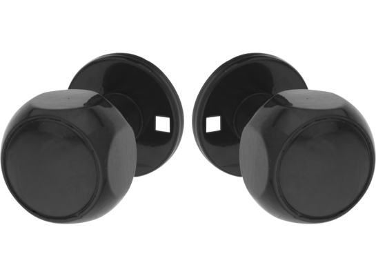 Gałka drzwiowa obrotowa WISB aluminiowa czarna