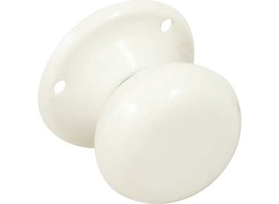 Gałka drzwiowa stała biała OR