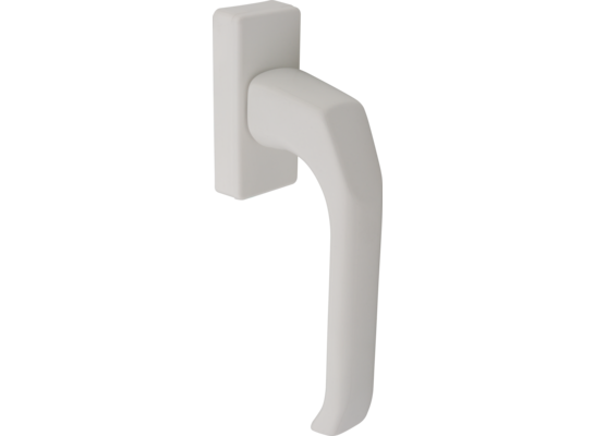 Klamka okienna FAM JUPITER biała szyld prostokatny