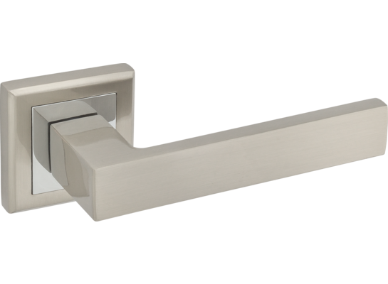 Klamka AMB CUBUS kwadr szyld nikiel/chrom