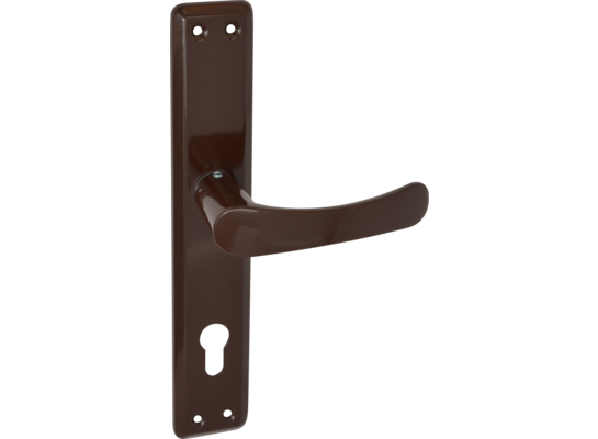 Klamka bramowa 90 WKL brązowa