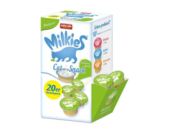Mleko Milkies Balance z wit. D + E 20 x 15 g ANIMONDA dla kota