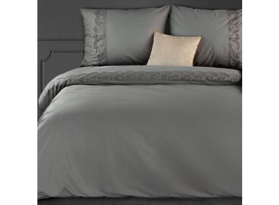 Komplet pościeli LANA1 160 x 200 + 2x70 x 80 cm stalowa