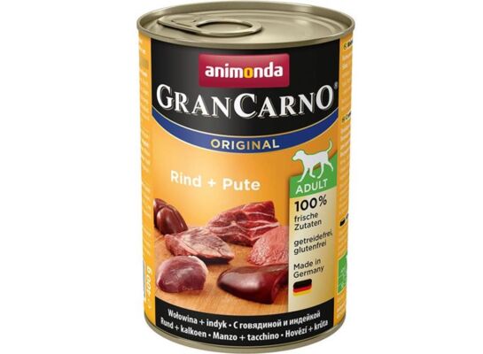 Grancarno 400 g wołowina + indyk ANIMONDA dla psa