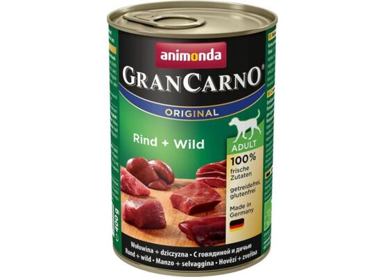 Grancarno 400 g wołowina + dziczyzna ANIMONDA dla psa