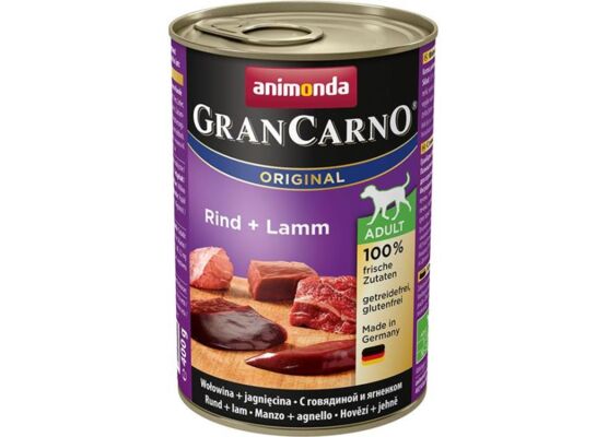Grancarno 400 g wołowina + jagnięcina ANIMONDA dla psa