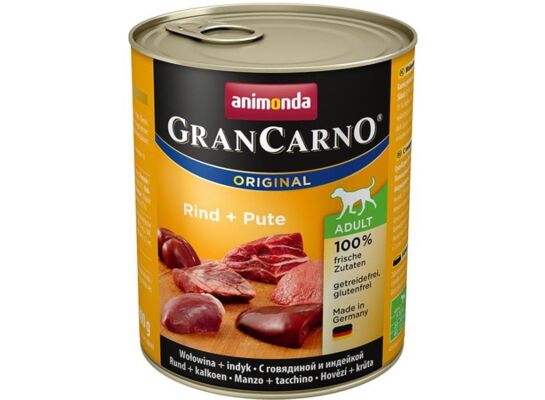 Grancarno 800 g wołowina + indyk ANIMONDA dla psa