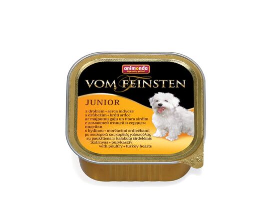Karma dla psa Vom Feinsten PUPPY drób + serca indyk  150 g ANIMONDA