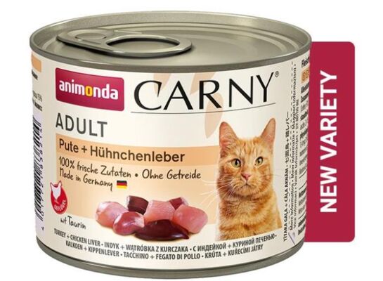 Carny 200 g ADULT indyk wątróbka z kurczaka ANIMONDA kot