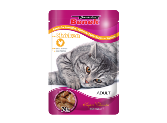 Saszetka dla dorosłego kota kurczak w sosie 100 g Benek