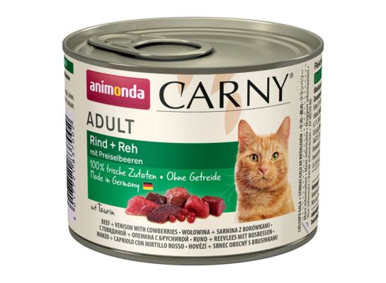 Carny 200 g ADULT wołowina dziczyzna borówka ANIMONDA kot