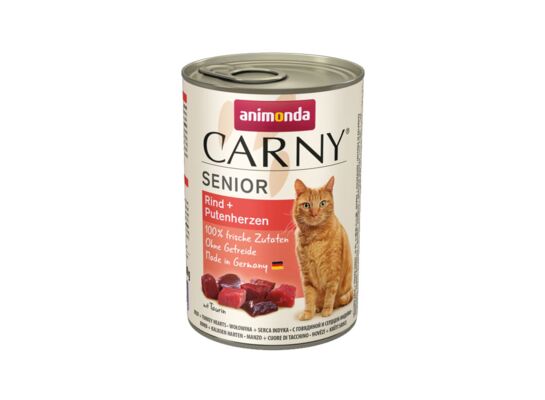 Carny 400 g SENIOR wołowina serca indycze ANIMONDA kot